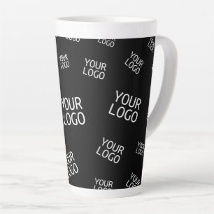 Caneca De Café Latte Seu Design, Foto ou Logotipo Empresarial Aleatoria