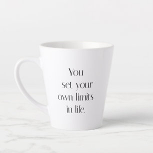 Caneca De Café Latte Seu Próprio Limitador Latte Mug