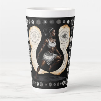 Caneca De Café Latte Seu Sabedoria Guerreiro Espiritual Latte Mug