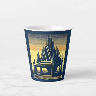 Caneca De Café Latte SF Igreja Futurística 2