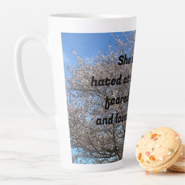 Caneca De Café Latte "She was hated at tea parties . . ." Latte Mug (In Situ)