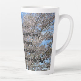 Caneca De Café Latte "She was hated at tea parties . . ." Latte Mug