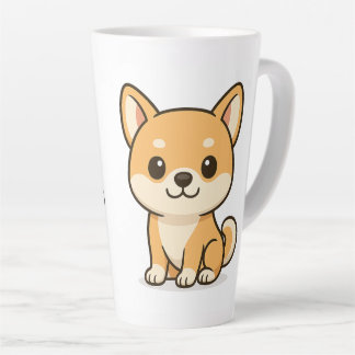 Caneca De Café Latte Shiba Inu
