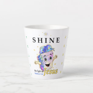 Caneca De Café Latte Shine Jesus Brile