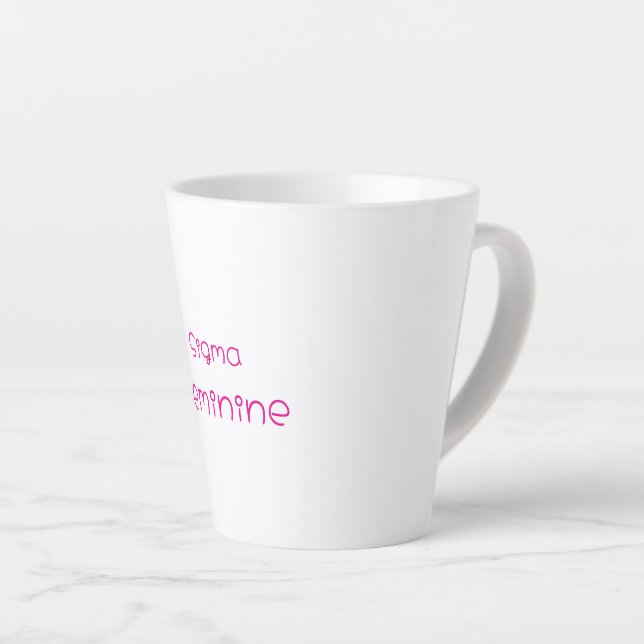 Caneca De Café Latte Sigma Feminine Latte Mug (Ângulo direito)