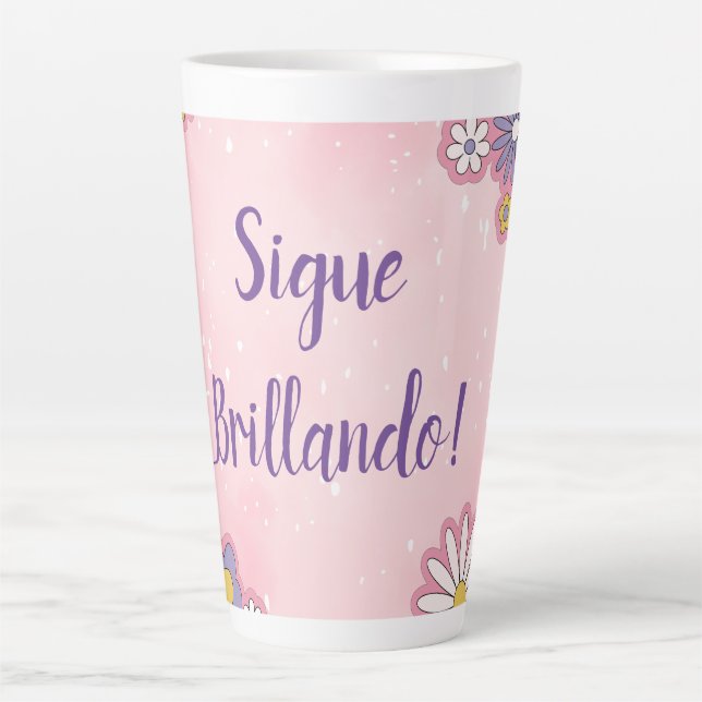 Caneca De Café Latte sigue brillando Latte Mug (Frente)