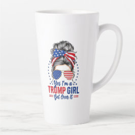 Caneca De Café Latte Sim, eu sou uma Trump Girl