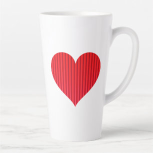 Caneca De Café Latte Símbolo de Amor Coração Design-20326