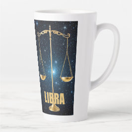 Caneca De Café Latte Símbolo de astrologia de Libra