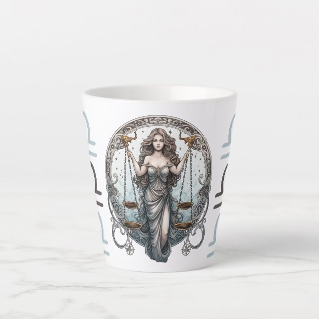 Caneca De Café Latte Símbolo de Libra em Greve Trabalho de arte (Frente)