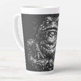 Caneca De Café Latte Símbolo do Sapo Assombrado por BurnsInHell