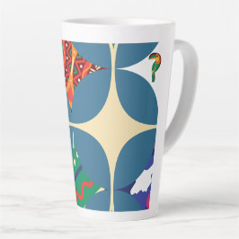 Caneca De Café Latte Simetria na Natureza