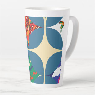 Caneca De Café Latte Simetria na Natureza