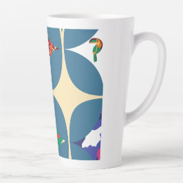 Caneca De Café Latte Simetria na Natureza
