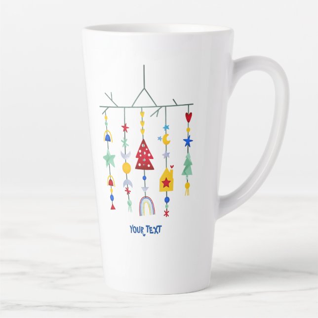 Caneca De Café Latte Simple Minimalista Scandi (Direita)