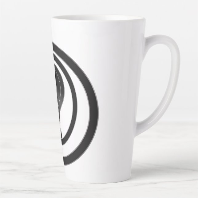 Caneca De Café Latte Simple question mark (Direita)