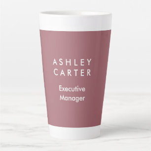 Caneca De Café Latte Simples e elegante profissional moderno