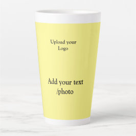 Caneca De Café Latte simples e mínimo adicione os detalhes do texto do 