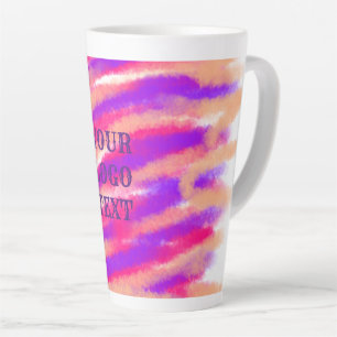Caneca De Café Latte Simples obrigado elegante seu elegante personaliza