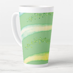 Caneca De Café Latte Simples obrigado elegante seu elegante personaliza