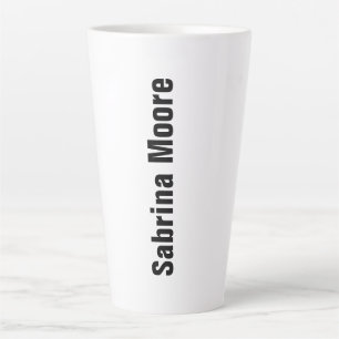 Caneca De Café Latte Simples profissional moderno