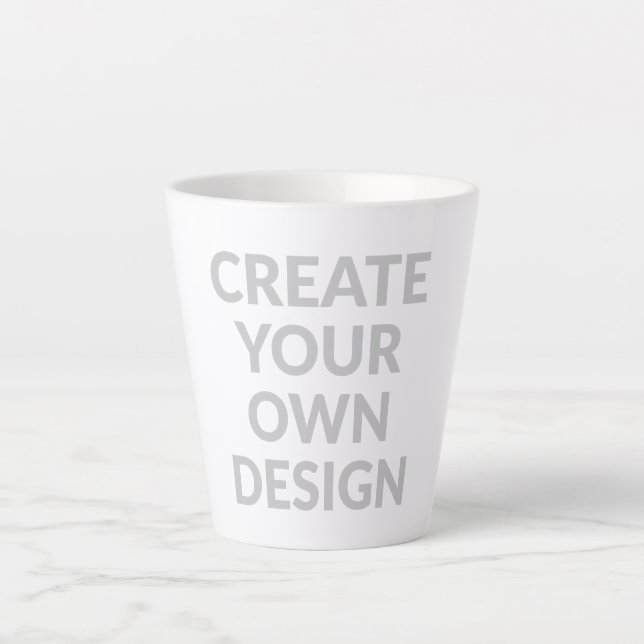 Caneca De Café Latte Simplesmente - Crie o Seu Próprio  (Frente)