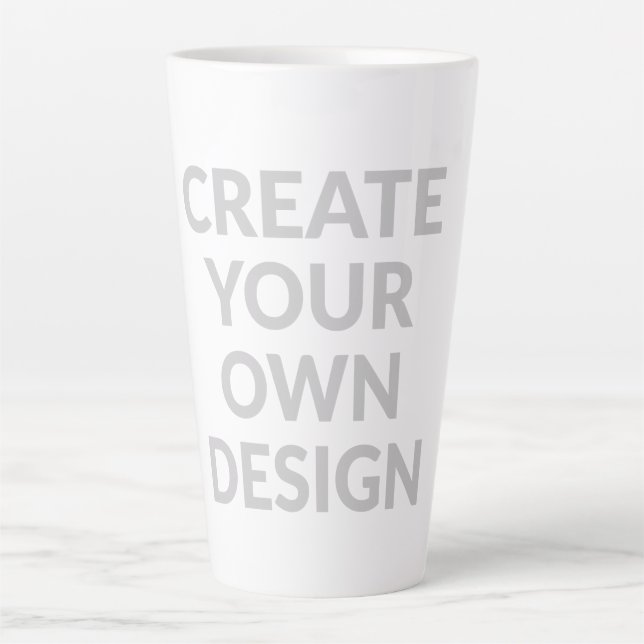 Caneca De Café Latte Simplesmente - Crie o Seu Próprio  (Frente)
