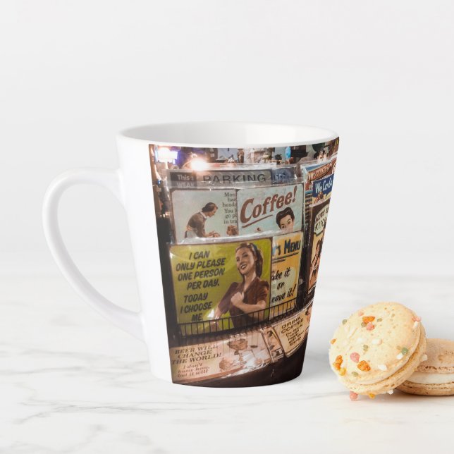 Caneca De Café Latte Sinais antigos para coletores (In Situ)