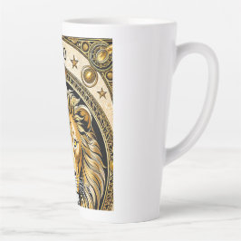 Caneca De Café Latte Sinal de astrologia de Leo