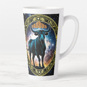 Caneca De Café Latte Sinal de astrologia Taurus