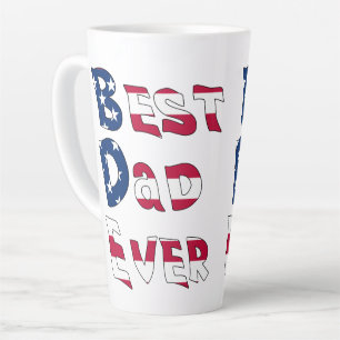 Caneca De Café Latte Sinalizador Best Pai Ever USA