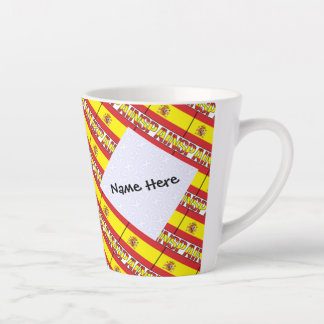 Caneca De Café Latte Sinalizador Espanhol espanha Enviado Personalizado
