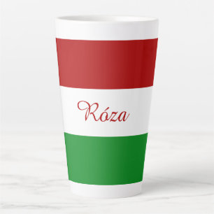 Caneca De Café Latte Sinalizador Húngaro Personalizado