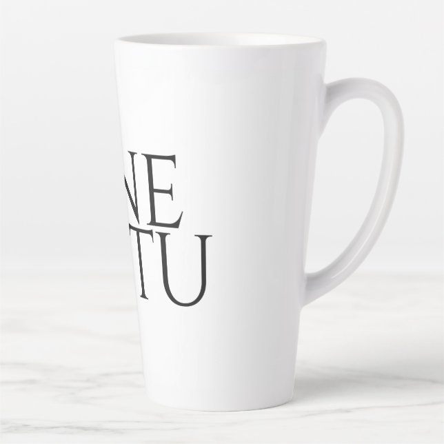 Caneca De Café Latte Sine Metu - Sem Medo (Direita)