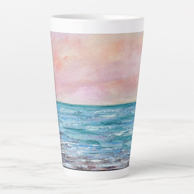 Caneca De Café Latte Sinta-se como se estivesse na Vacation Mug (Frente)