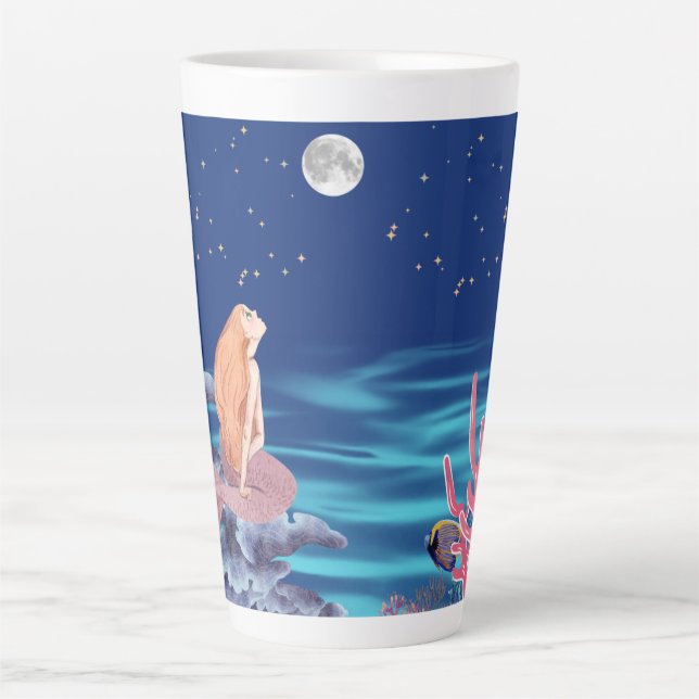 Caneca De Café Latte sirena (Frente)