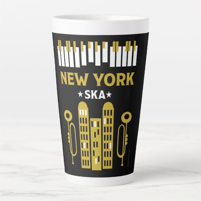 Caneca De Café Latte Ska Jazz (Frente)