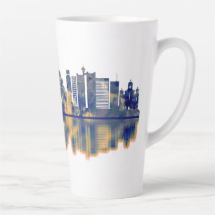 Caneca De Café Latte Skyline Belgrado