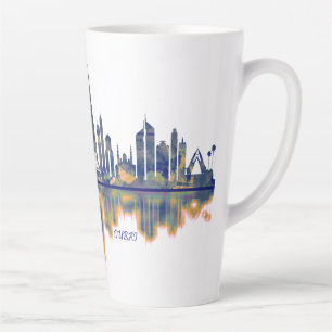 Caneca De Café Latte Skyline de Dubai