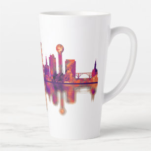 Caneca De Café Latte Skyline do Tennessee em Knoxville