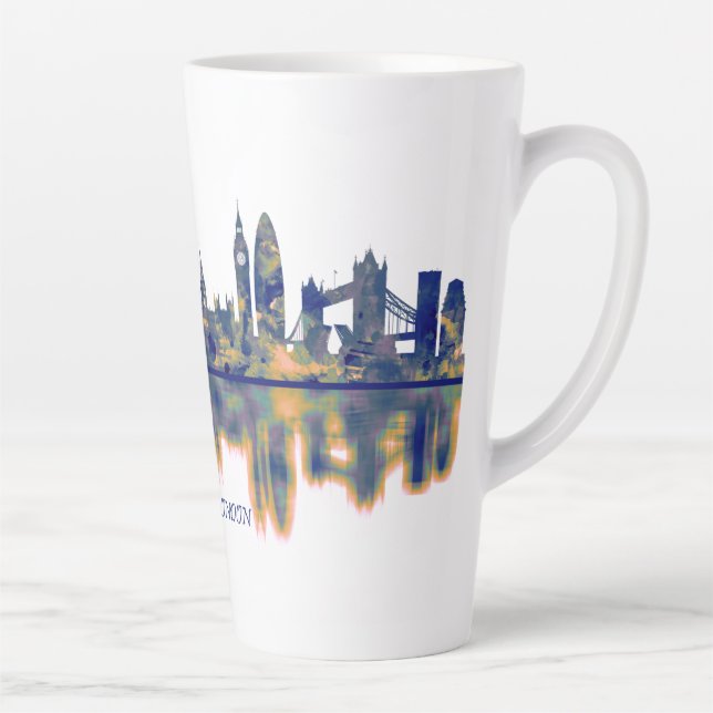 Caneca De Café Latte Skyline Londres (Direita)