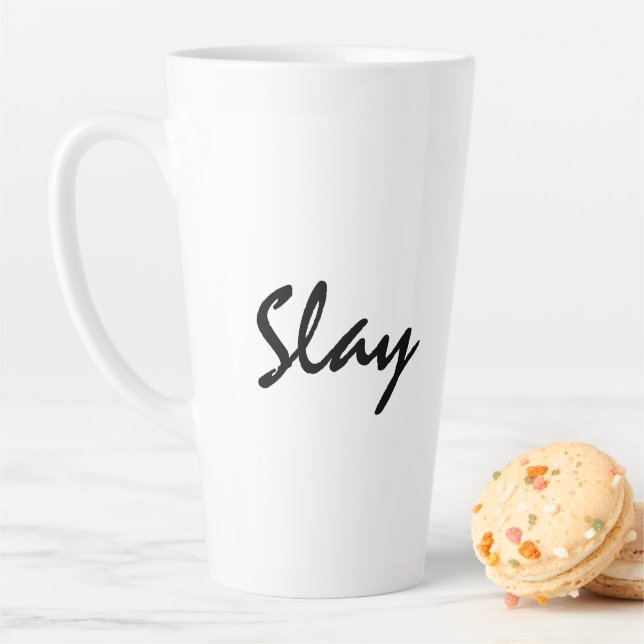 Caneca De Café Latte Slay Modern Trendy (In Situ)