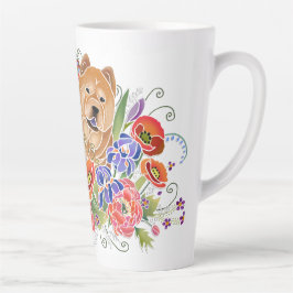 Caneca De Café Latte SMOOTH JARDEN PATH suave chow cachimbo