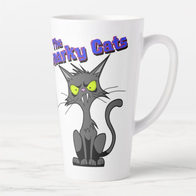 Caneca De Café Latte Snarky Cats Cup (Direita)