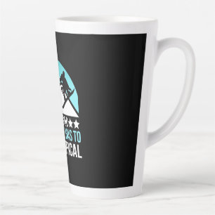 Caneca De Café Latte Snowboard Paradise Tem Que Ser Tropical