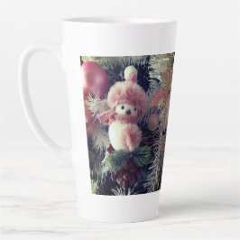 Caneca De Café Latte Snowman Christmas Latte Mug