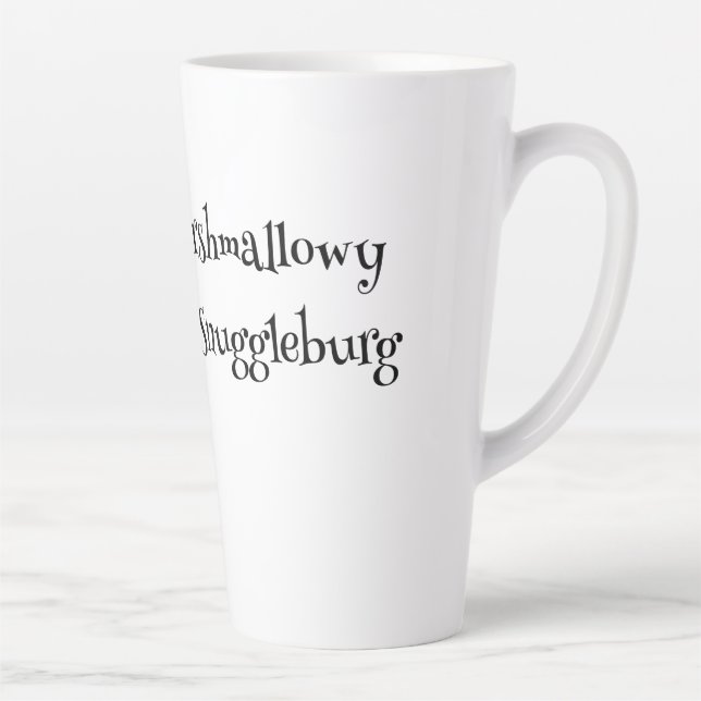 Caneca De Café Latte SnuggleNames: Mug de Latte de Presente Personaliza (Direita)