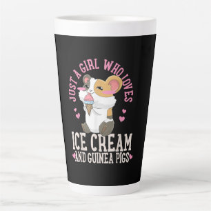Caneca De Café Latte Só Uma Garota Que Adora Porcos De Sorvete E Guin