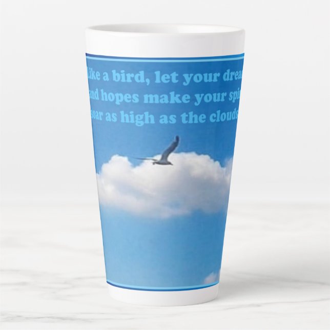 Caneca De Café Latte Soar, Para Mais (Frente)