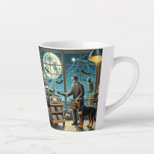 Caneca De Café Latte Sob a Lua de Prata: O Arquivista de Vinil e Seu